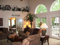 Plant shelf. French doors to sun porch.