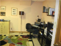 The lower level basement portion of the walkout is finished. M. Duke built the home for the current owner. Today's label is office and exercise room combination. You will discover very nice proportions and space.