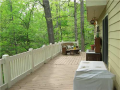 Heavy timber decks are substantial size and numerous, allowing connected access from all major living area of the residence.
