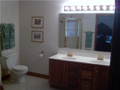 Master Bath/Spa: Ceramic tiled floors. Dbl vanity sinks. Tub and separate shower. Window for venting and natural light.