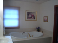 Master Bath/Spa: Platform soaking tub. Window for natural bath lighting and venting. Enjoy luxury. Maintenance free !