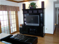 Rec/Play Room: Lower Level Walkout: Glass slider walkout to patio and wooded back west area. Lake access. Hardwood floor, nice ceiling height, brick interior wall accent, full bed and bath, laundry room, mechanical room is large enough for additional stor
